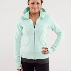 Lululemon scuba full zip hoodie - stretch in mint moment!